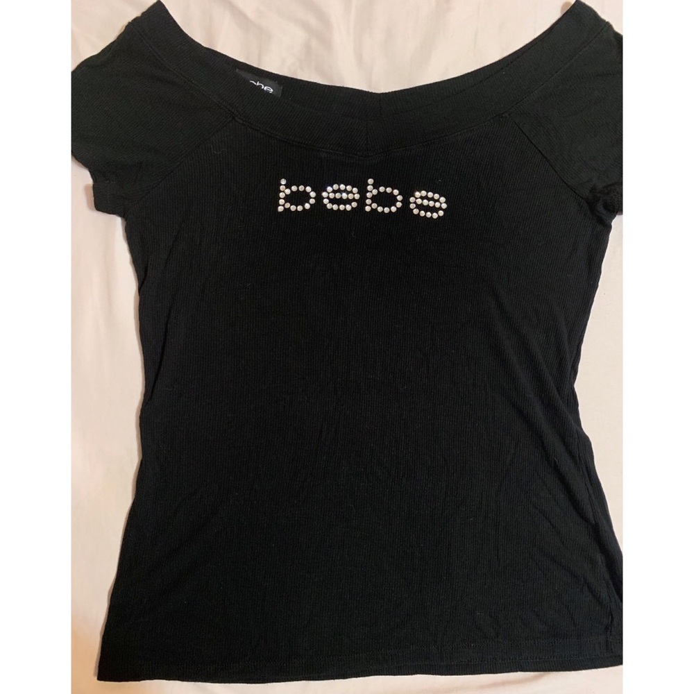 Bebe rhinestone top